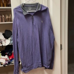 Men’s purple polo sweater